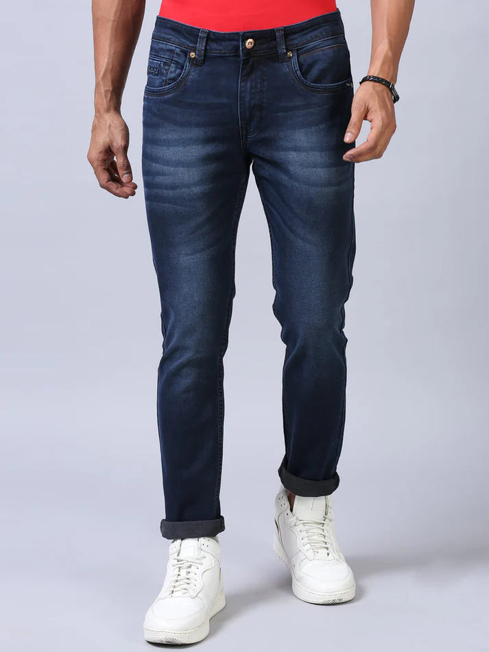 Blue Stretch jeans slim-fit