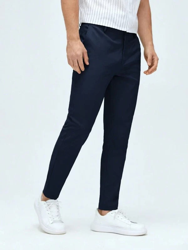 MENS BLUE Cotton Smart Fit Pant