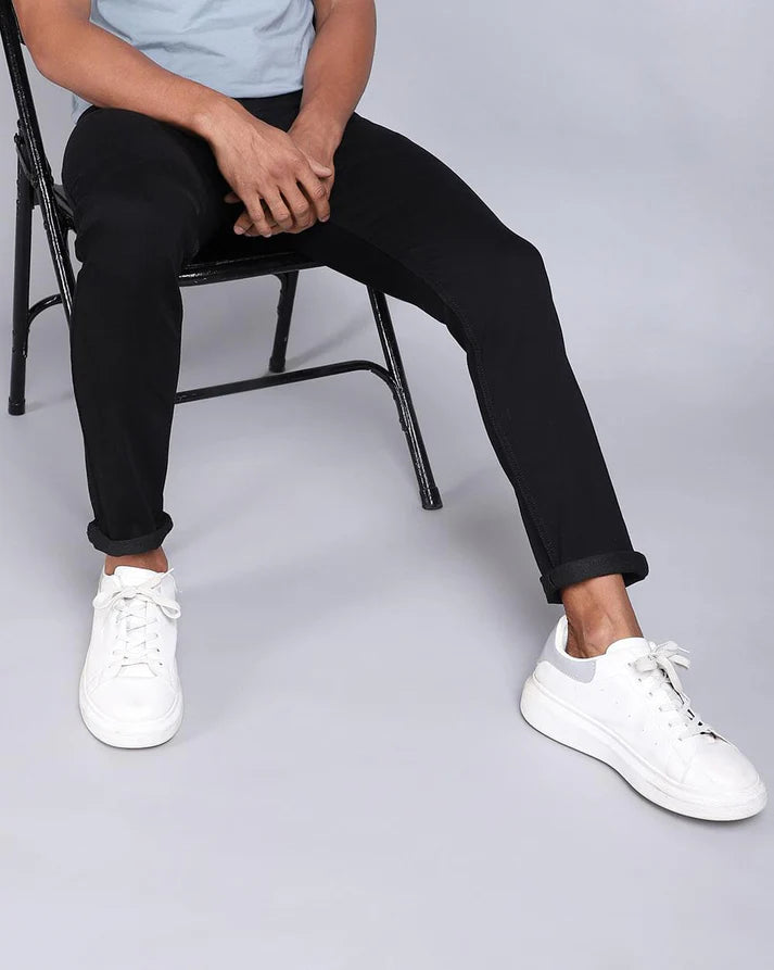 Ankle Fit Jet-Black Jeans