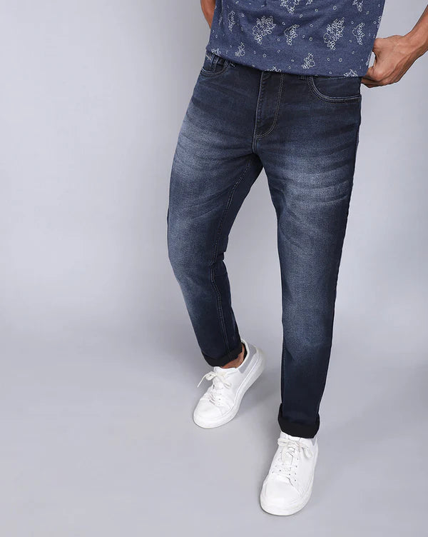Slim Fit Mild Washed Dark Blue