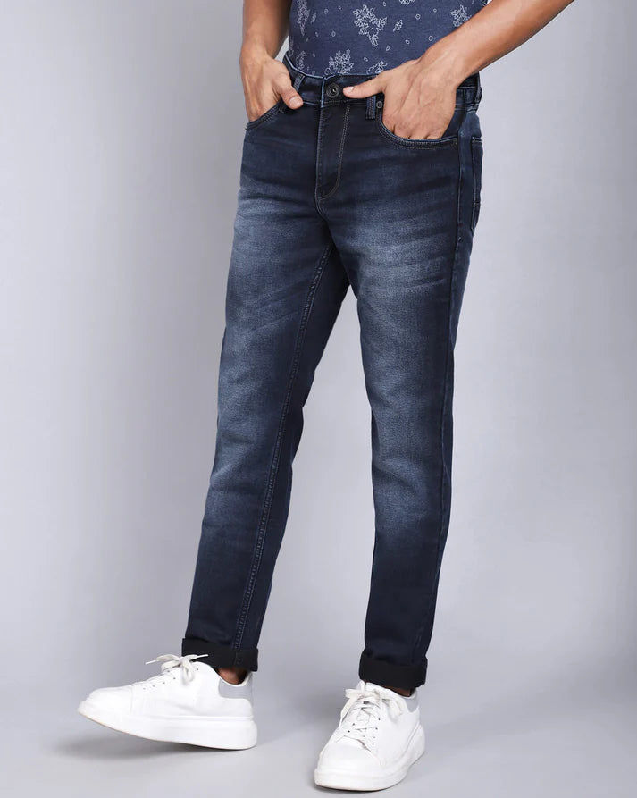 Slim Fit Mild Washed Dark Blue