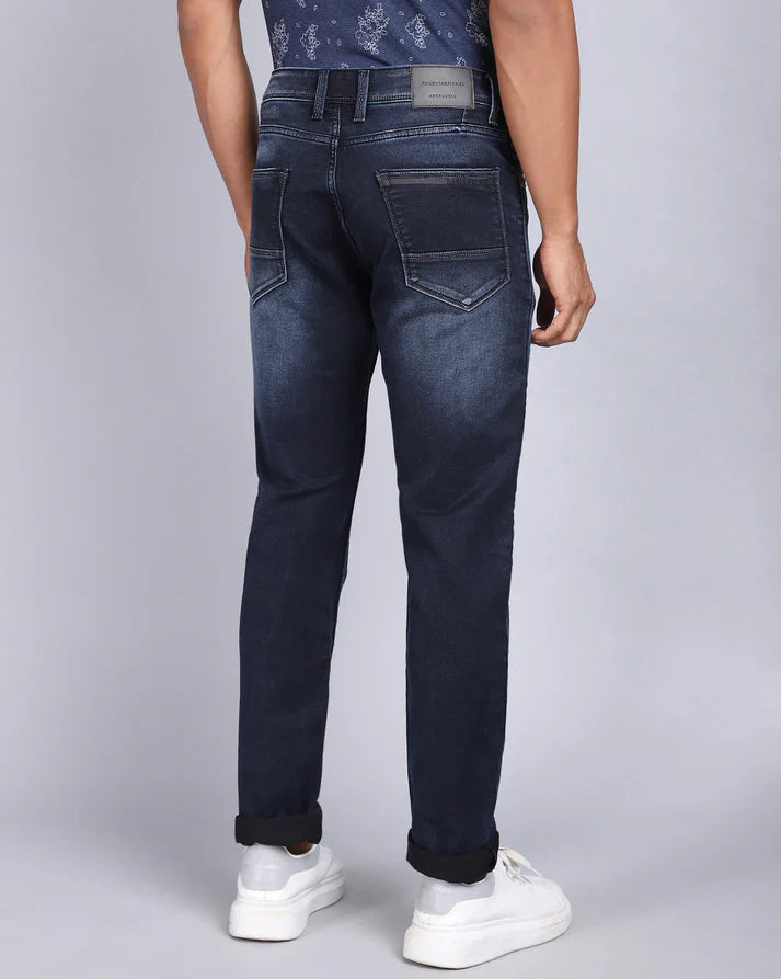 Slim Fit Mild Washed Dark Blue