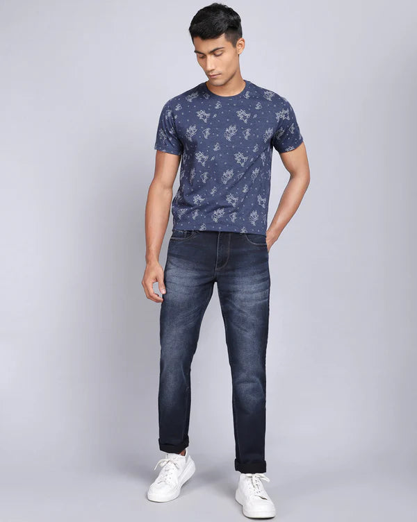 Slim Fit Mild Washed Dark Blue