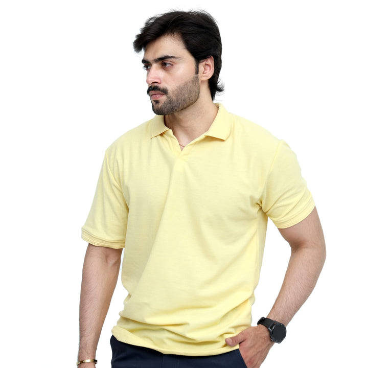 MENS CREAM POLO